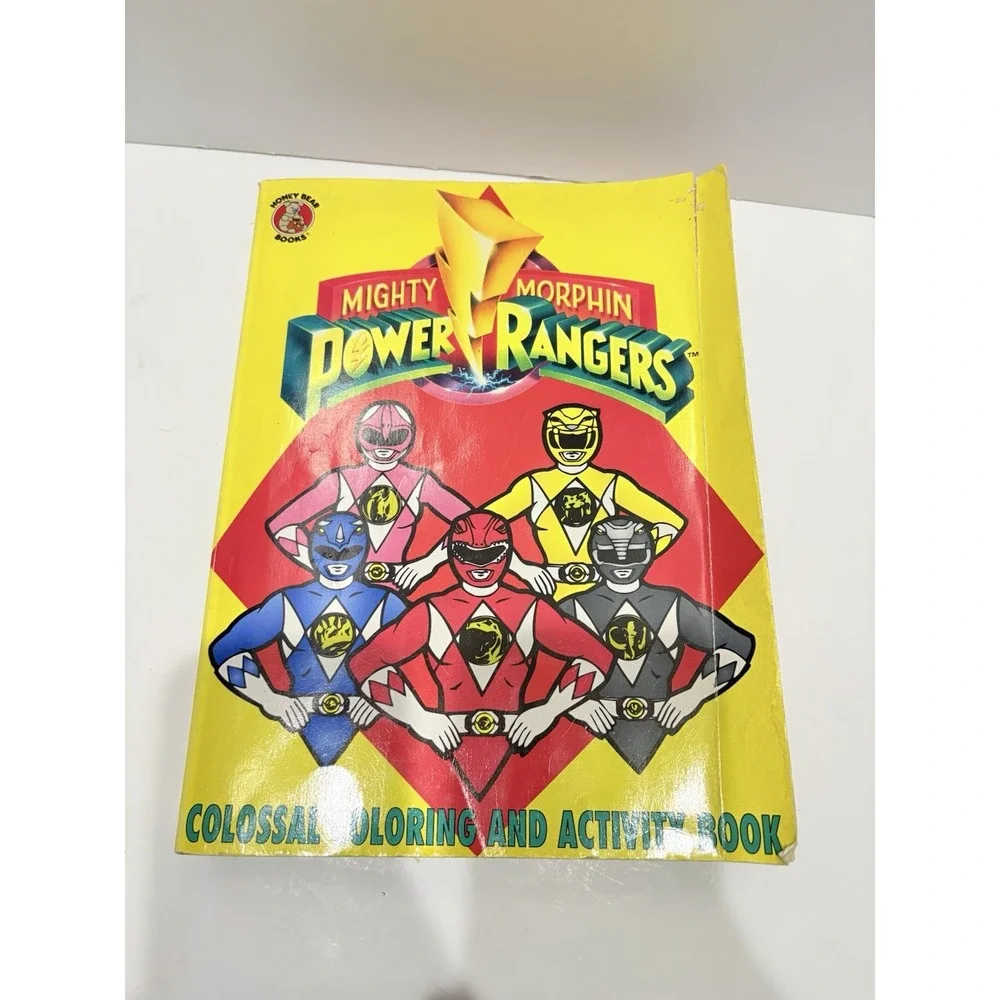 POWER RANGERS coloring book Megazord 1994 Mighty Morphin jumbo Super Sentai